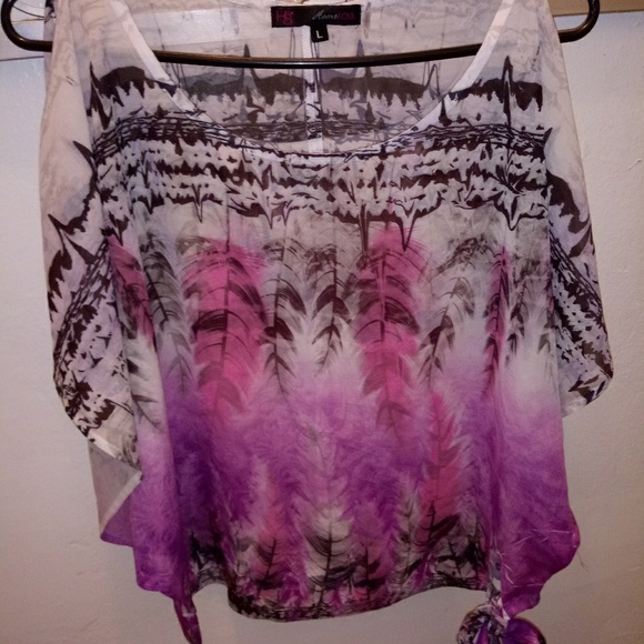 HS HEART SOUL BRAND BLOUSE SIZE L - Picture 7 of 8